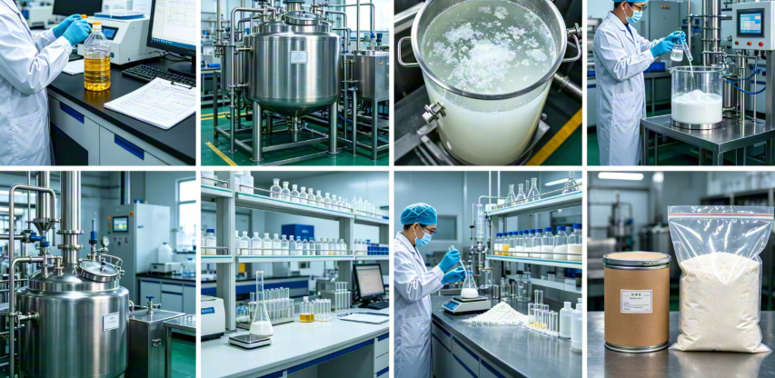 Saponification and crystallization process flowchart for phytosterol production